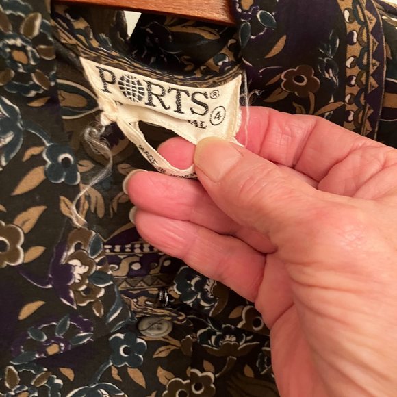 PORTS International size 4 black with multi coloured pattern - Picture 2 of 4